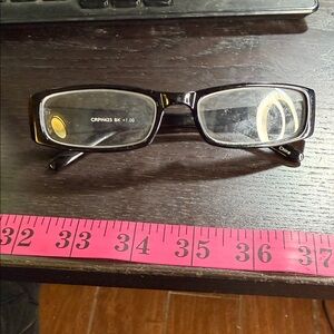 Chic Black unisex Glasses marked CRPH423 BK +1.00
